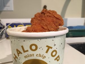 Halo-Top's Limited Edition Fried Chicken Mint Chip Ice Cream 